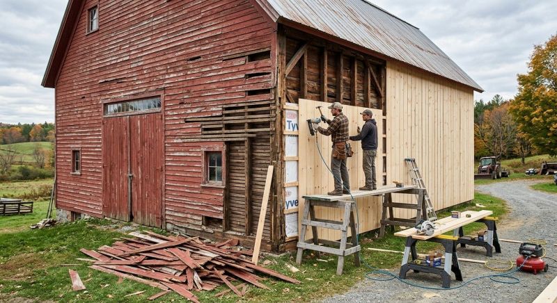 Barn Siding Replacement in Alpharetta, GA