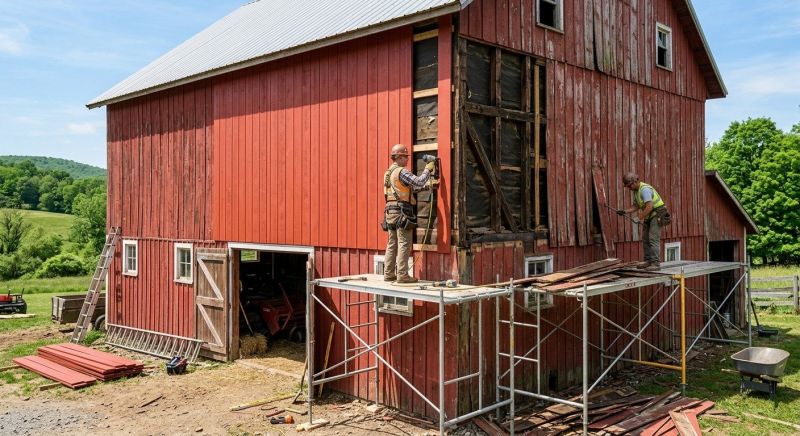 Barn Siding Replacement in Dekalb County, GA