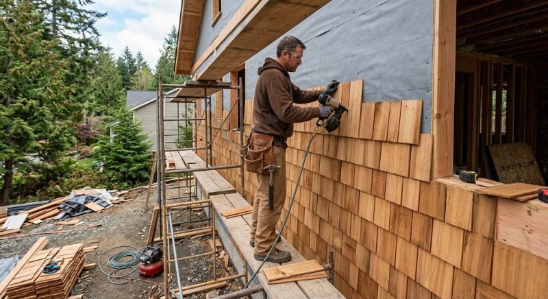 Cedar Siding Installation in Oakwood, GA