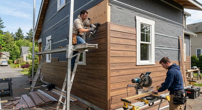 Faux Wood Siding Installation in Dacula, GA