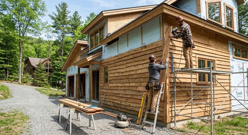 Faux Wood Siding Installation in Hoschton, GA