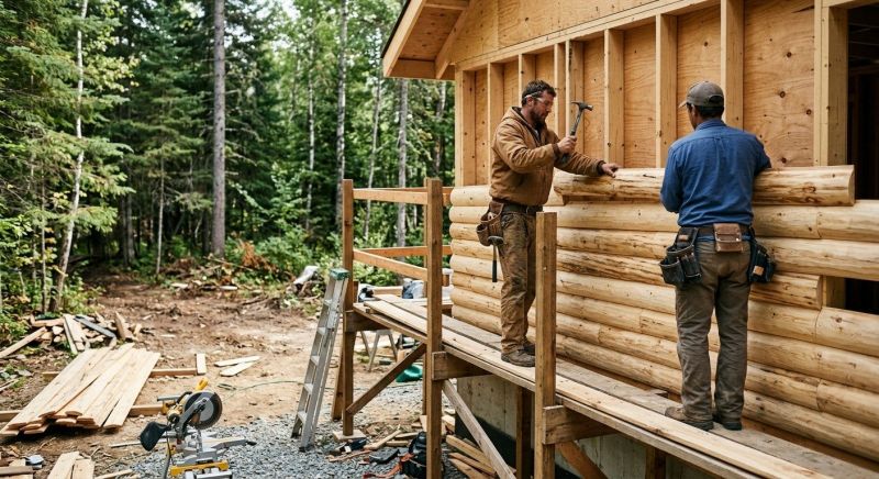 Log Siding Installation in Hoschton, GA