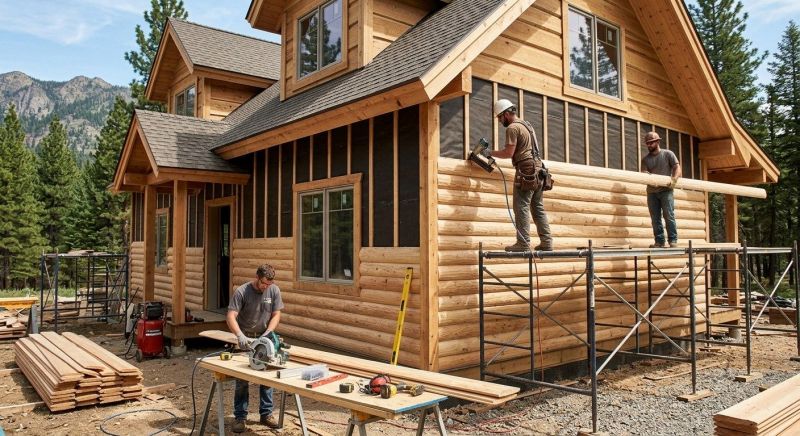 Log Siding Installation in Lithonia, GA