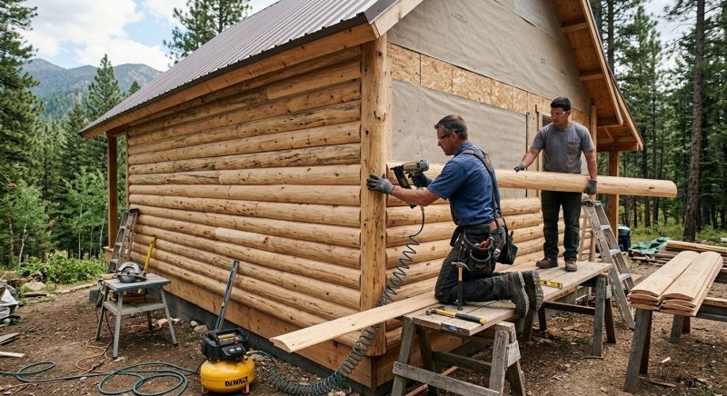 Log Siding Installation in Winder, GA