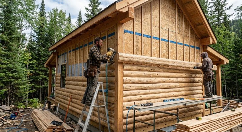 Log Siding Installation in Winder, GA