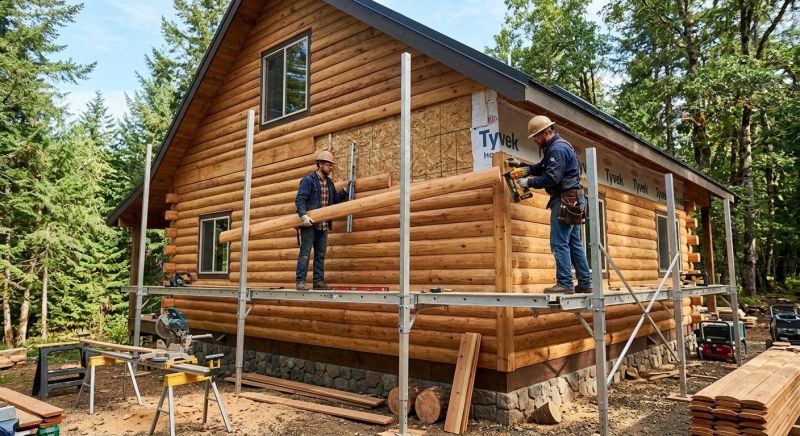 Log Siding Replacement in Grayson, GA