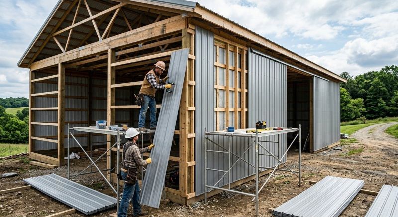 Metal Barn Siding Installation in Grayson, GA