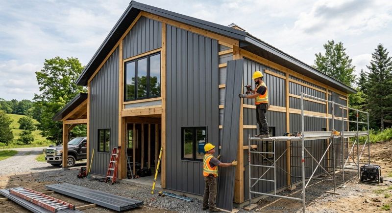 Metal Barn Siding Installation in Grayson, GA